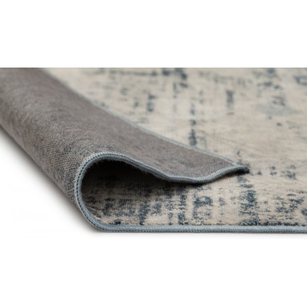 Tapis viscose Casablanca Vintage - Bleu