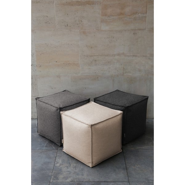 Pouf en alun - Gris foncé Pouf en alun - Gris foncé