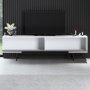 Force TV-standaard - Antraciet/wit/zwart