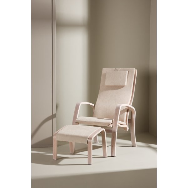 Grötö loungestol - Beige/Whitewash Grötö loungestol - Beige/Whitewash