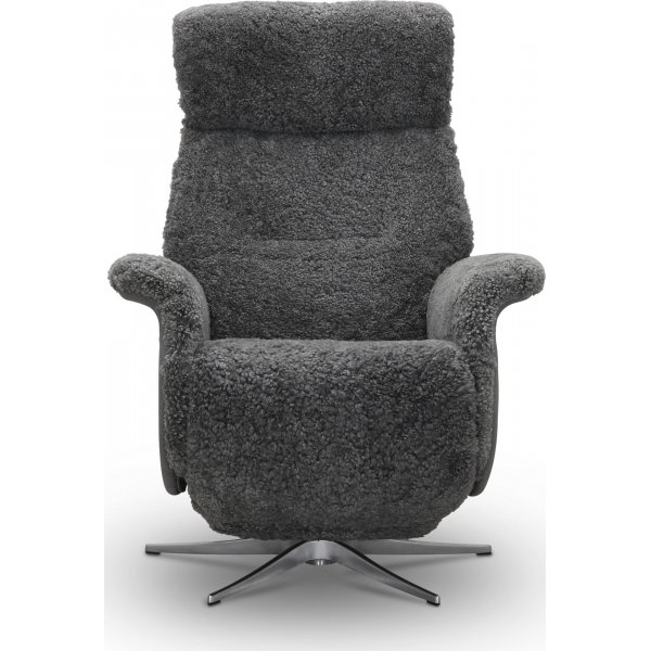 Duvnäs flip-up fåtölj - Grå fårskinn Duvnäs flip-up fåtölj - Grå fårskinn