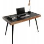 Vanta skrivbord 120 cm - Valnt/svart