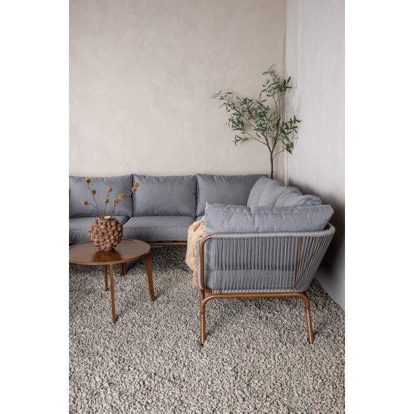 Groupe de canapés d'angle Roxo - Marron/gris Groupe de canapés d'angle Roxo - Marron/gris