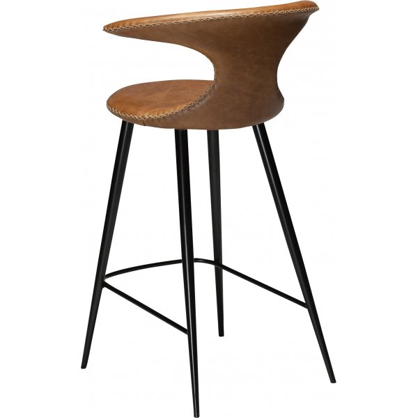 Flair barstol 90 cm - Brun läder Flair barstol 90 cm - Brun läder