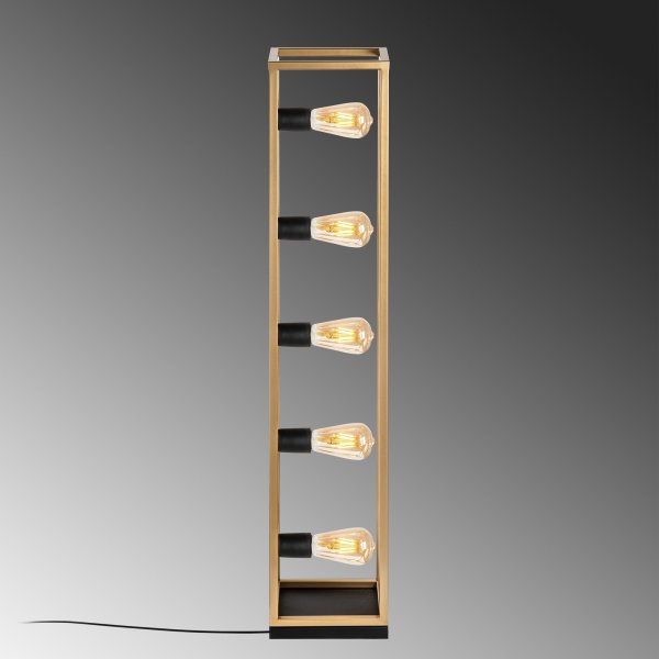 Kafes golvlampa - Guld