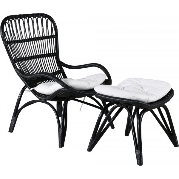 Ella fåtölj - Svart/Offwhite Ella fåtölj - Svart/Offwhite