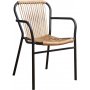 Motala fauteuil - Natuurlijk rotan/zwart
