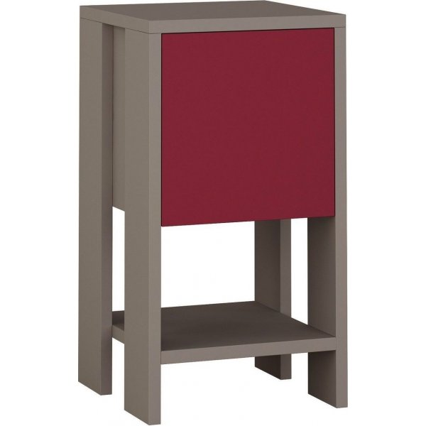 Ema sngbord - Ljus mocka/vinrd