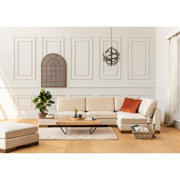 Canapé d'angle tulipe - Beige Canapé d'angle tulipe - Beige