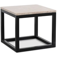Sydney sidobord 60 - Beige Marmor/svart Sydney sidobord 60 - Beige Marmor/svart