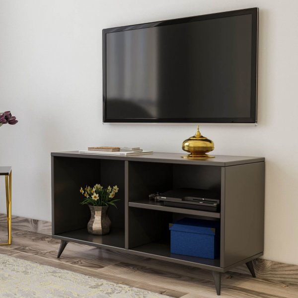 Meuble TV Zisino - Anthracite Meuble TV Zisino - Anthracite