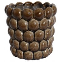 Kruka Big Bouble H18 cm - Brun (Glansig) Kruka Big Bouble H18 cm - Brun (Glansig)