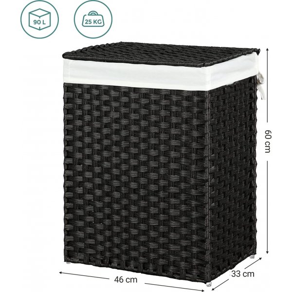 Angelika tvttkorg 90 l - Svart