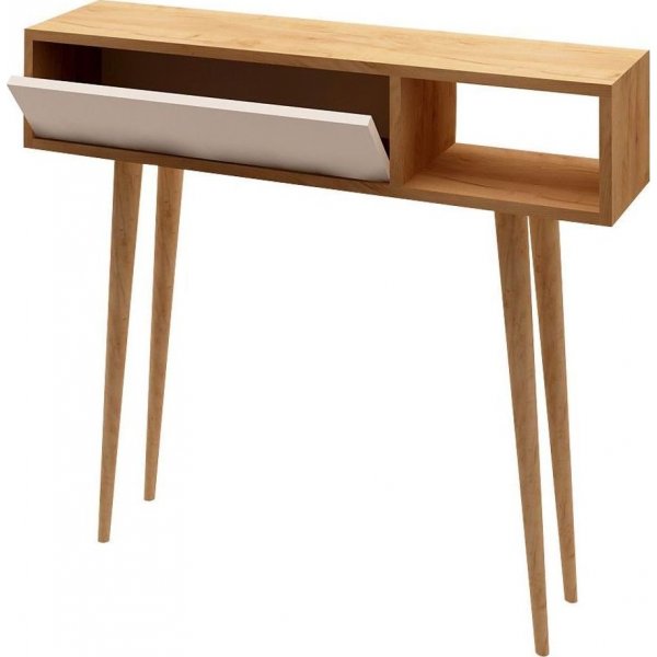 Table d\\\'appoint Oseyo 100 x 30 cm - Chêne/blanc Table d\\\'appoint Oseyo 100 x 30 cm - Chêne/blanc