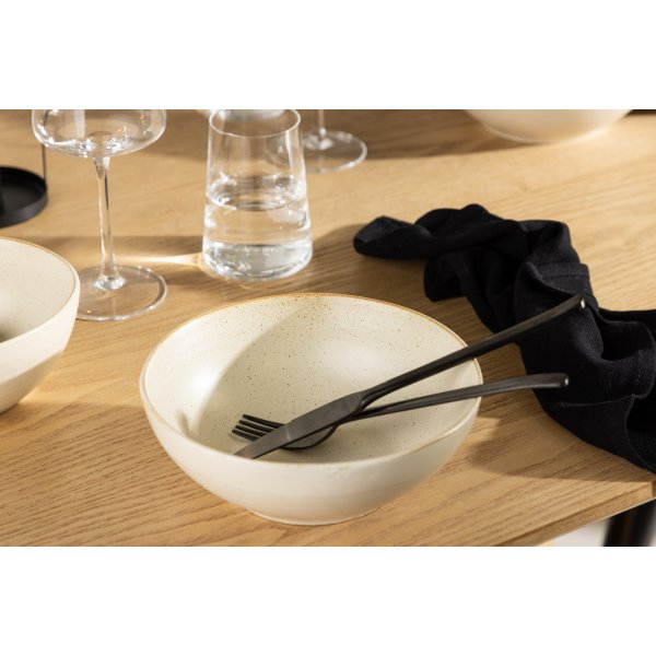 Active skål Ø19 cm - Beige/Svart Active skål Ø19 cm - Beige/Svart