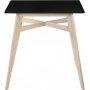 Matgrupp Florence Barbord 90x90 med 2 barstolar - Whitewash/svart