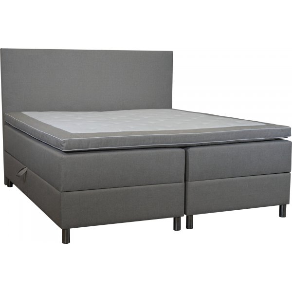 Accent boxbed sng med frvaring - 160 x 200 cm - Beige