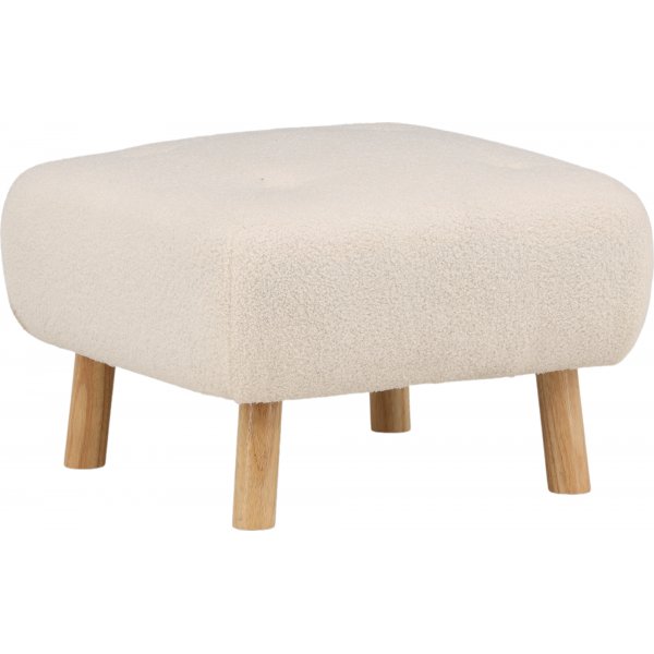 Salina sittpuff - Vit teddy Salina sittpuff - Vit teddy