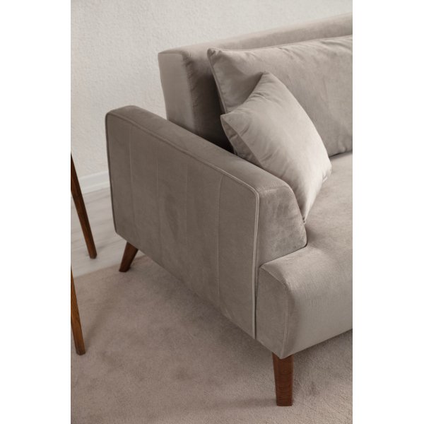 Buhara 3-sits soffa - Ljusgrå Buhara 3-sits soffa - Ljusgrå