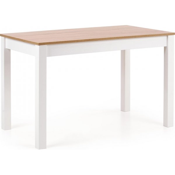 Bodviken matbord 120 cm - Vit/ek