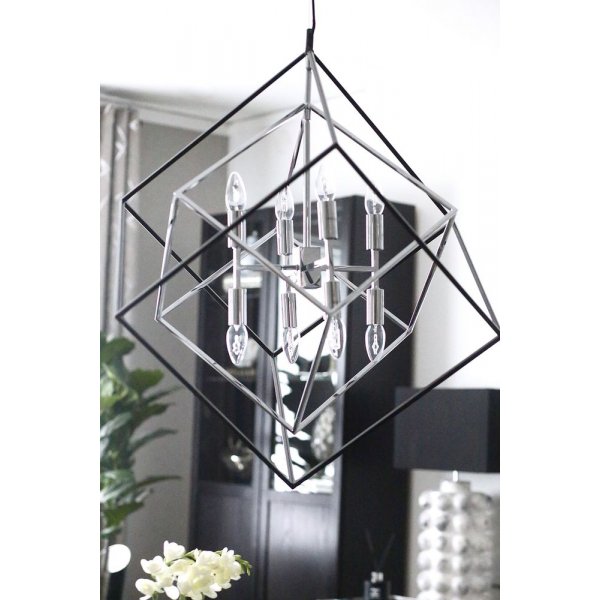 Cubes taklampa - Svart/krom Cubes taklampa - Svart/krom
