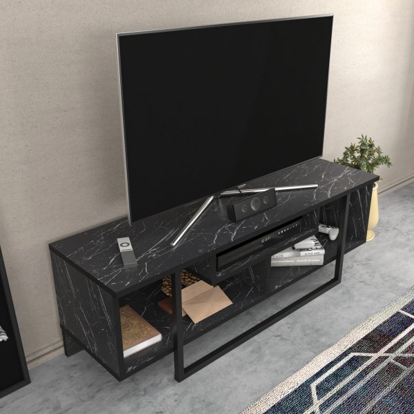 Banc multimdia Asal 120 cm - Noir