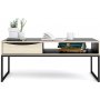 Stubbe soffbord 117,2 x 60 cm - Svart/ek