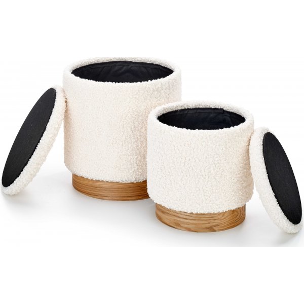 Pouf Quintana - Blanc Crme