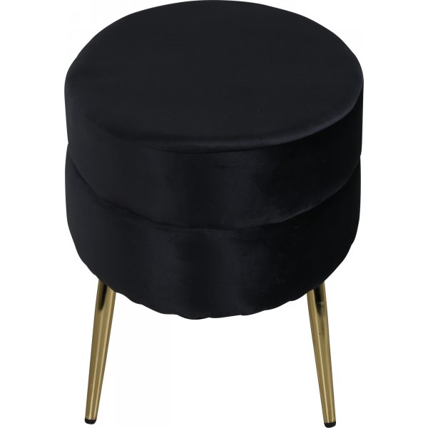 Rino sittpuff - Svart sammet Rino sittpuff - Svart sammet