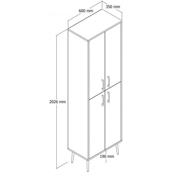 Meuble à chaussures Berlin - Blanc/or Meuble à chaussures Berlin - Blanc/or