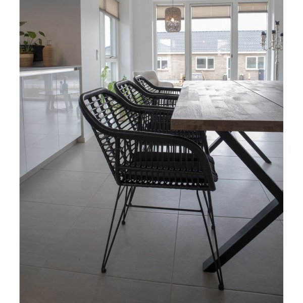 Trieste utestol med dyna - Svart + Flckborttagare fr mbler