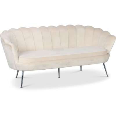 Musslan 3-sits soffa - Beige/krom