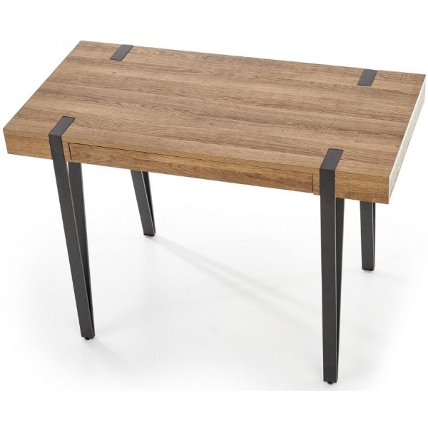 Paul Skrivbord med förvaring 110x55 cm - Valnöt/svart Paul Skrivbord med förvaring 110x55 cm - Valnöt/svart