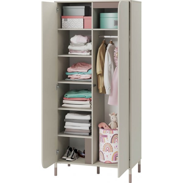 Armoire Harmony - Cachemire/truffe Armoire Harmony - Cachemire/truffe