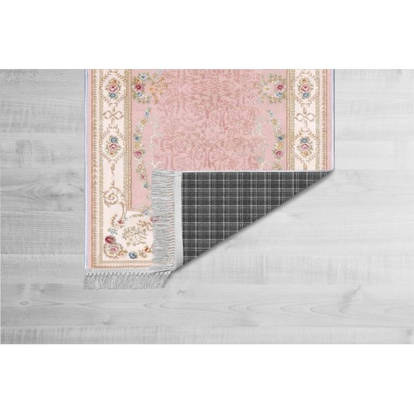 Tapis en velours rose 80x150 cm