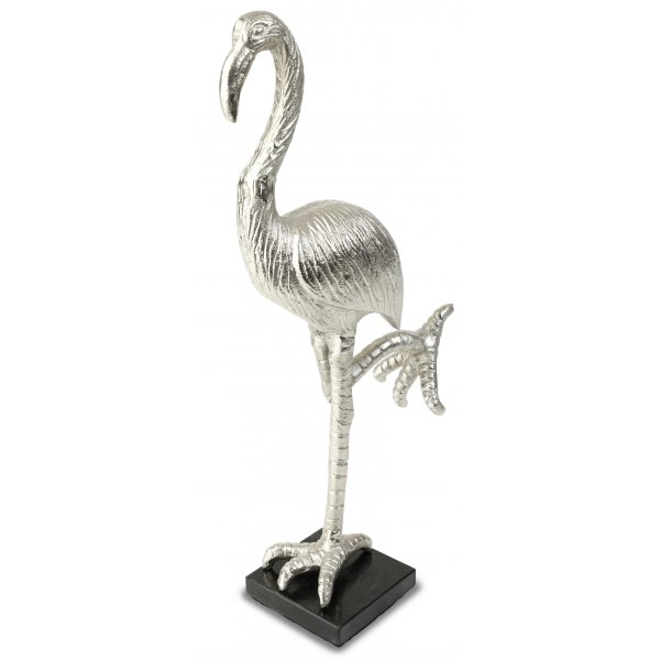 Staty Flamingo H47- Silver