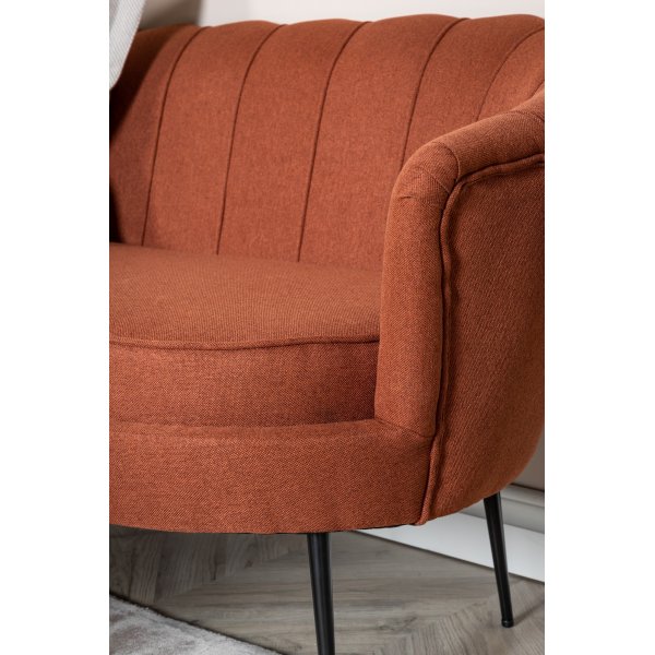 Ballini 3-sits soffa - Röd Ballini 3-sits soffa - Röd