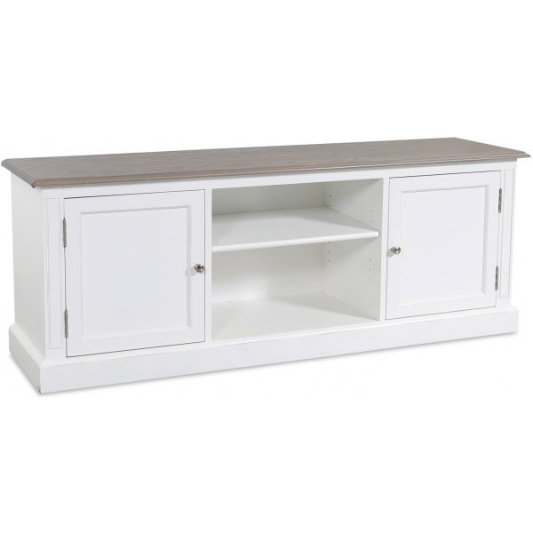 Viktoria TV-b�nk 160x60 - Vit/gr�