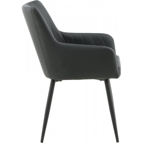 Fauteuil Paolo - PU noir Fauteuil Paolo - PU noir