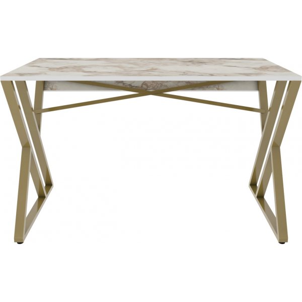 Bureau Gyza 120 x 60 cm - Blanc/or Bureau Gyza 120 x 60 cm - Blanc/or