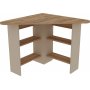 Corner hrnskrivbord 80 x 80 cm - Furu/beige