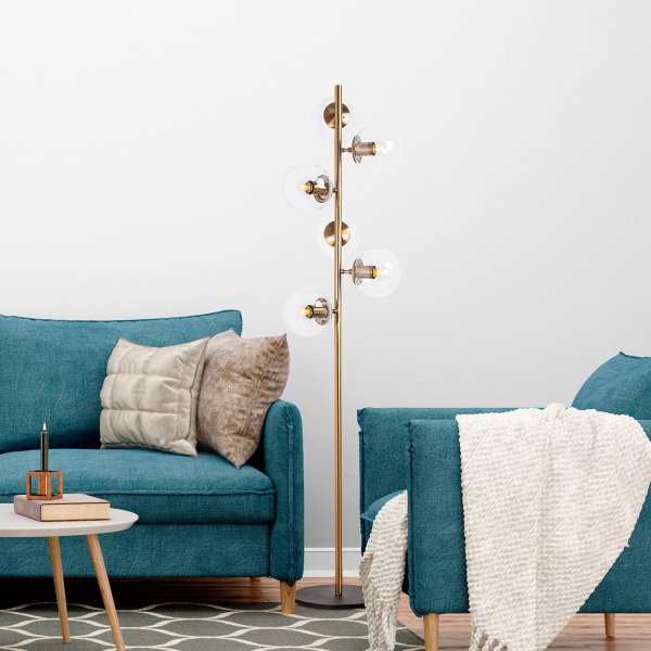 Lampadaire à facettes clair - Vintage Lampadaire à facettes clair - Vintage