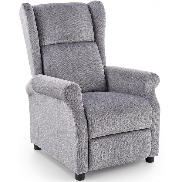 Fauteuil inclinable Cheyenne en tissu gris