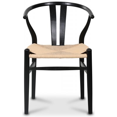 Sunda svart stol med repsits + Flckborttagare fr mbler