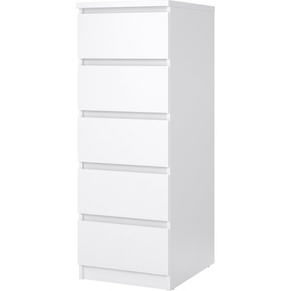 Naia smal dressoir met 5 laden - Wit Naia smal dressoir met 5 laden - Wit