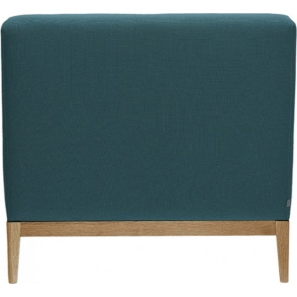 Knusse fauteuil zonder armleuningen - Kleur van frame en stoffering naar keuze Knusse fauteuil zonder armleuningen - Kleur van frame en stoffering naar keuze