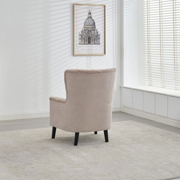 Fauteuil Linn�a - Biscuit boucl�