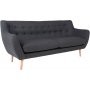 Monte 3-sits soffa - Mrkgr/bok