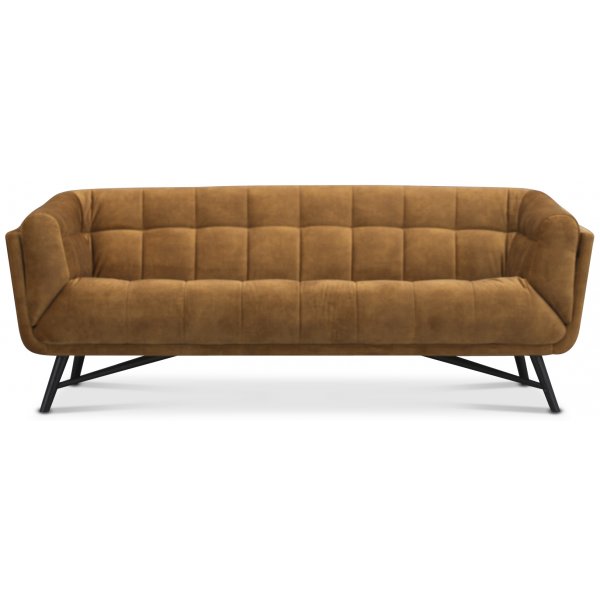 Lulu 3-sits soffa - Guld sammet