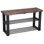 Soho skohylla 100 cm i industristil - Brun
